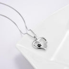 Infinity Charm Paw Heart Necklace