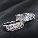 Cold Wind Zircon Ring Set