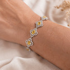 Lavish Yellow Floral Bracelet