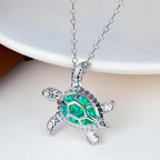Shiny Turtle Pendant Necklace