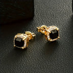Iced Chics Square Stud Zirconia Earrings