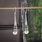 Vintage Pearl Talisman Drop Earrings