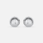 Elegant Silver Circle Earrings