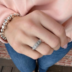 Luxe Vintage Inlaid Zirconia Ring