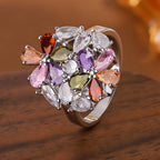 Multicolor Petal Bloom Ring