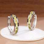 Dazzling Zirconia Hoop Earrings
