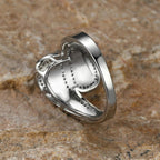 Inlaid Opal Stone Zirconia Ring