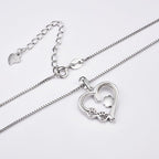Infinity Charm Paw Heart Necklace