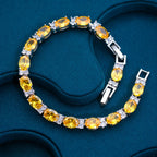 Dazzling Yellow Tennis Bracelet