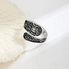 Silver Owl Forest Wrap Ring