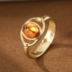 Vintage Oval Zirconia Ring