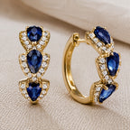 Timeless Sapphire Hoop Earrings