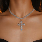 Luxury Zirconia Cross Necklace