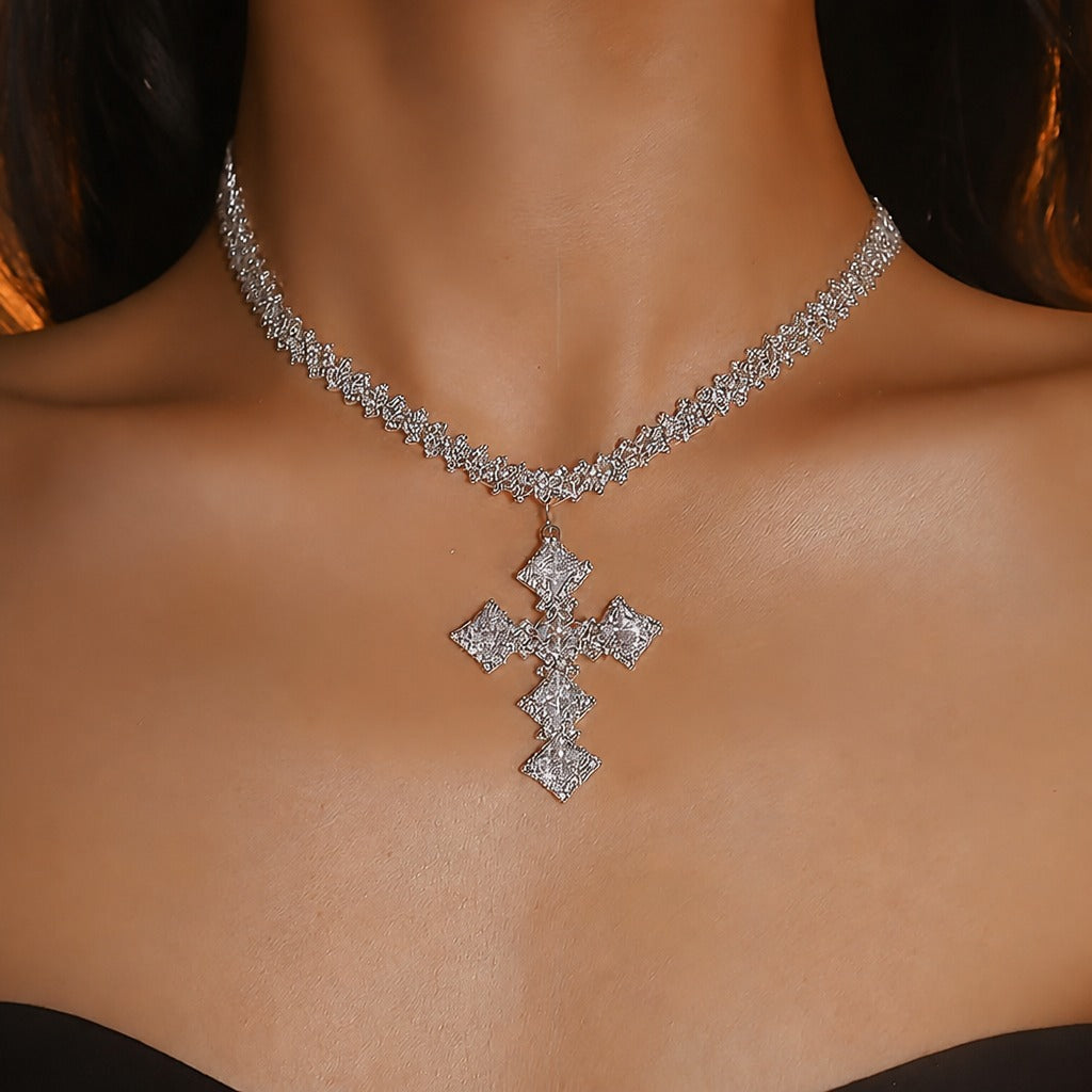 Luxury Zirconia Cross Necklace