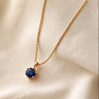 Round Solitaire Pendant Necklace