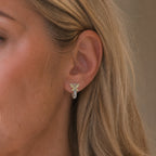 Radiant Butterfly Hoop Earrings