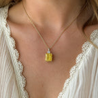 Ethereal Amber Pendant Necklace