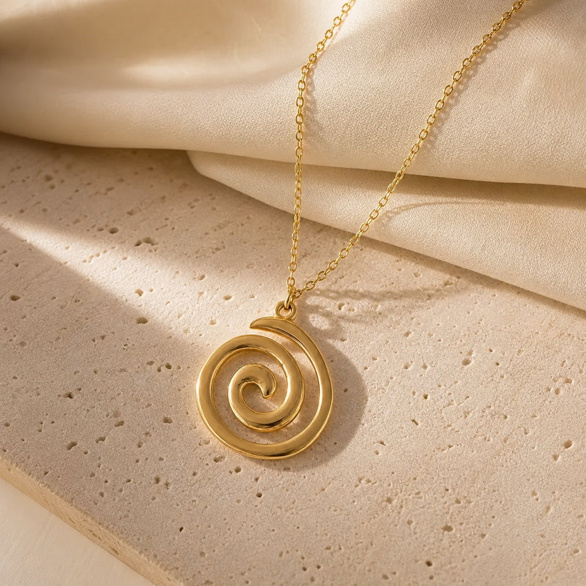 Timeless Spiral Pendant Necklace