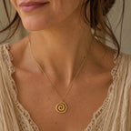 Timeless Spiral Pendant Necklace