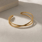 Polished Open Cuff Bangle