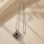 Sophisticated Crystal Charm Necklace