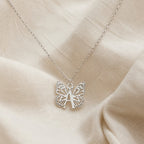 Butterfly Initial Letter Pendant Necklace