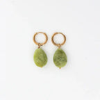 Lieze Elegant Timeless Stone Drop Earrings