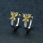 Radiant Butterfly Hoop Earrings