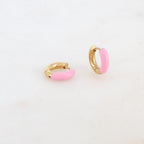 Happy Colorful Hoop Earrings
