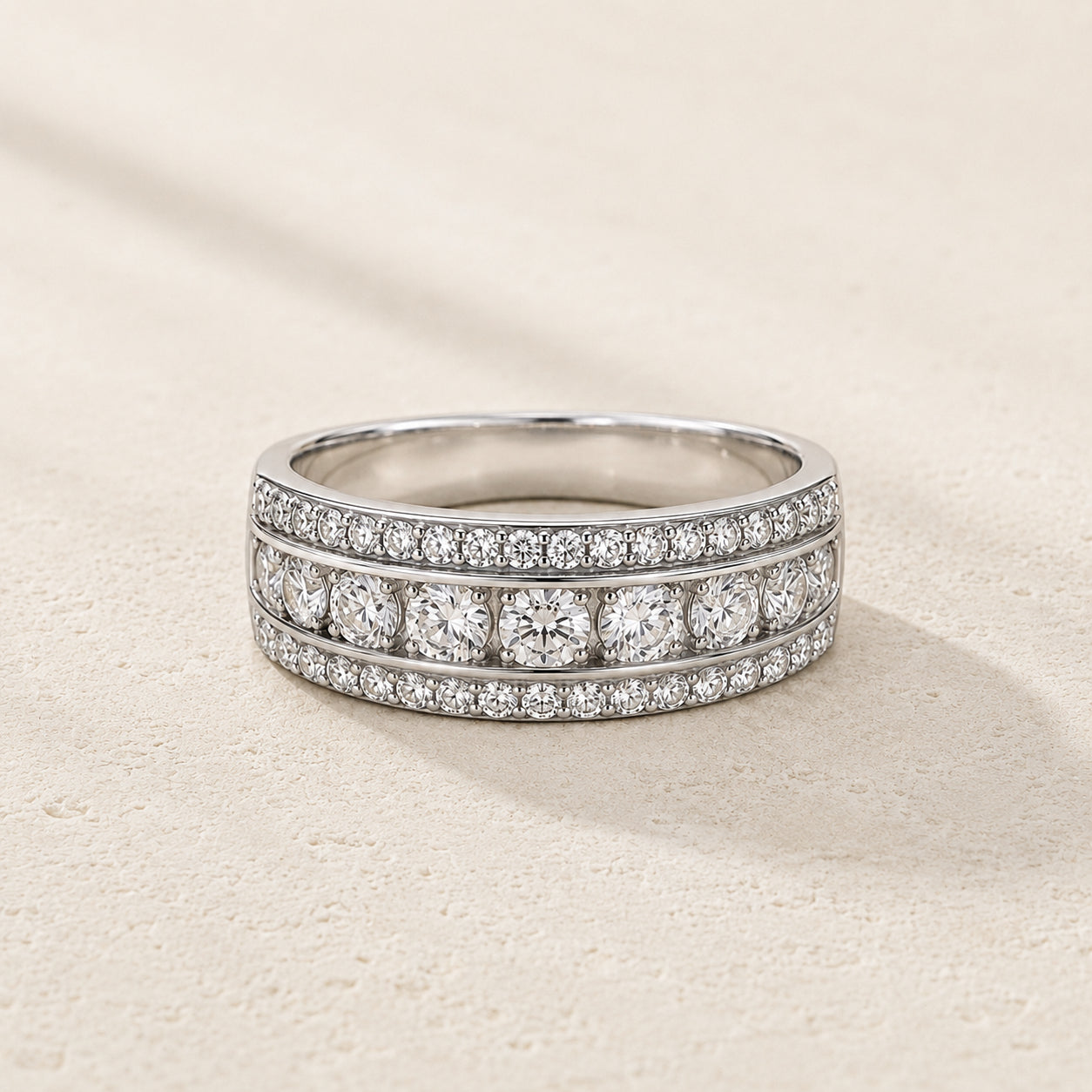 Chunky Paved Zirconia Ring