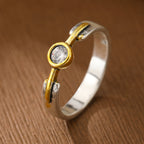 Minimalist Design Zirconia Ring