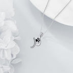 Paw Print Pendant Necklace