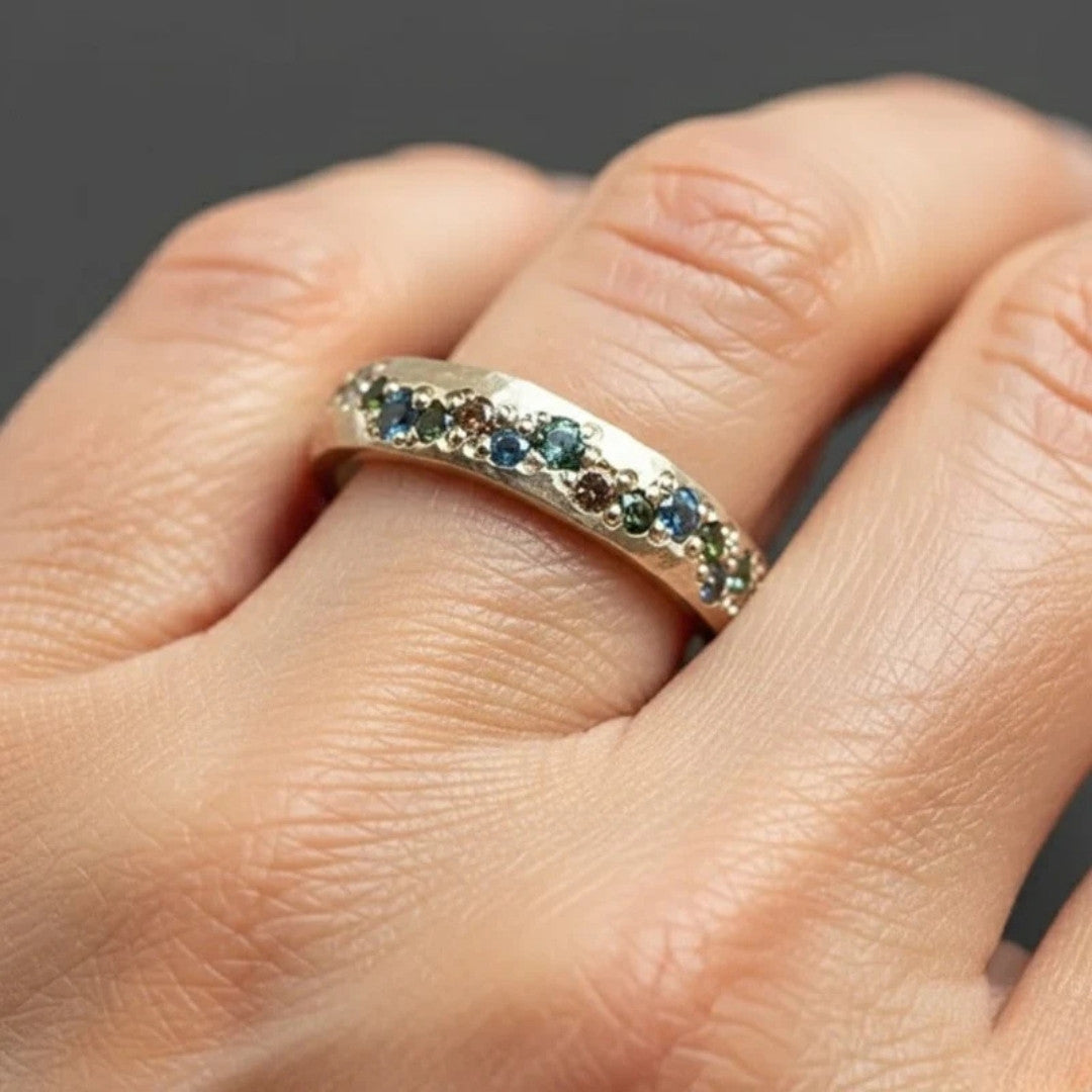 Retro Gold Bunter Ring