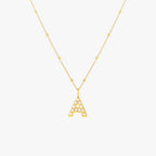 Pearl Initial Pendant Necklace