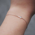 Sleek Cross Chain Bracelet