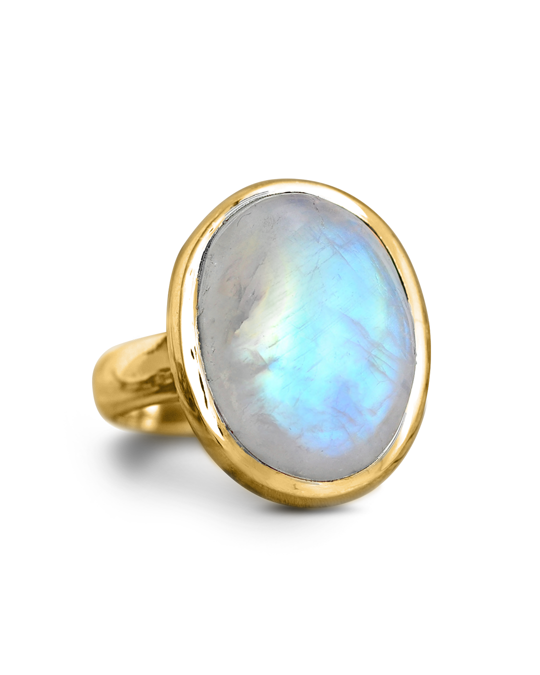 Boho Moonstone Gold Ring