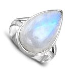 Teardrop Large Moonstone Ring