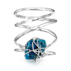 Apatite Wire Wrapped Ring