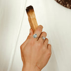 Teardrop Aquamarine Silver Ring