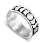 Moon Phase Spinner Ring