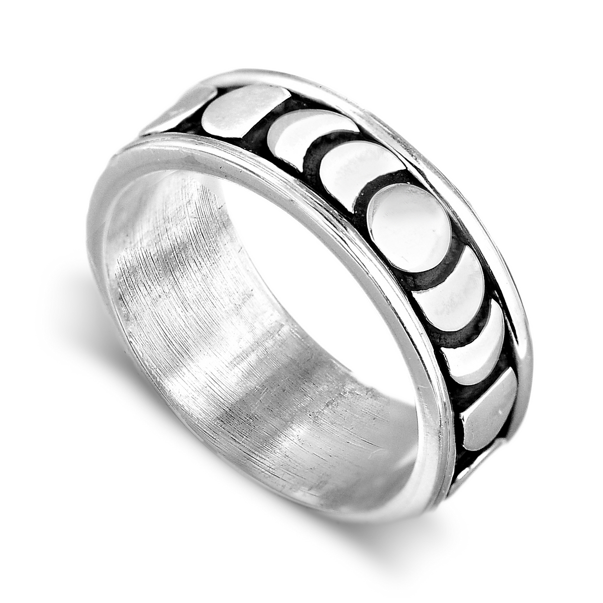 Moon Phase Spinner Ring