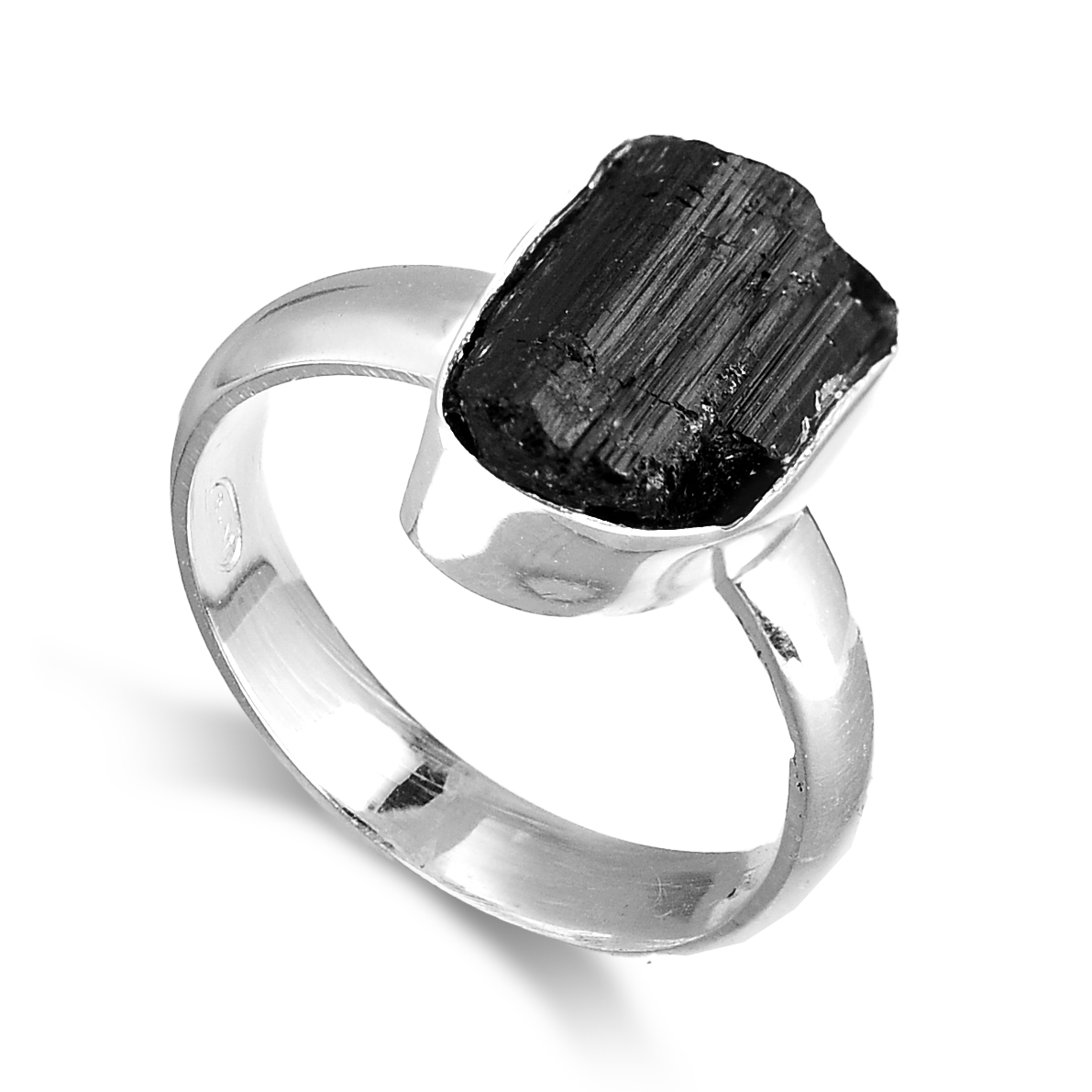 Boho Black Tourmaline Ring