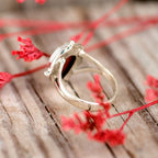 Teardrop Rhodochrosite Ring