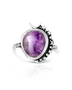 Amethyst Celestial Boho Ring
