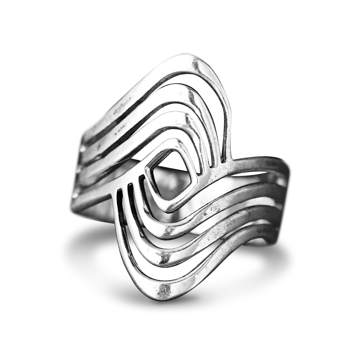 Boho Wave Statement Ring
