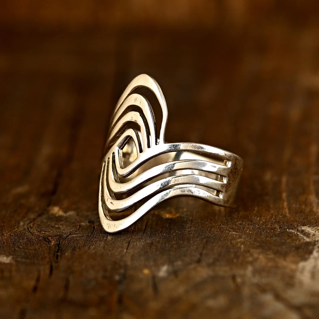 Boho Wave Statement Ring