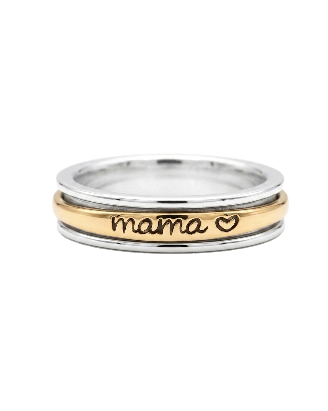 Two Tone Mama Fidget Ring