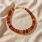 Bohemian Frosted Glass Bead Necklace