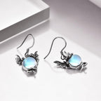 Gothic Dragon Wrapped Moonstone Drops