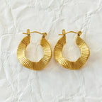Everyday Gold Wavy Hoops